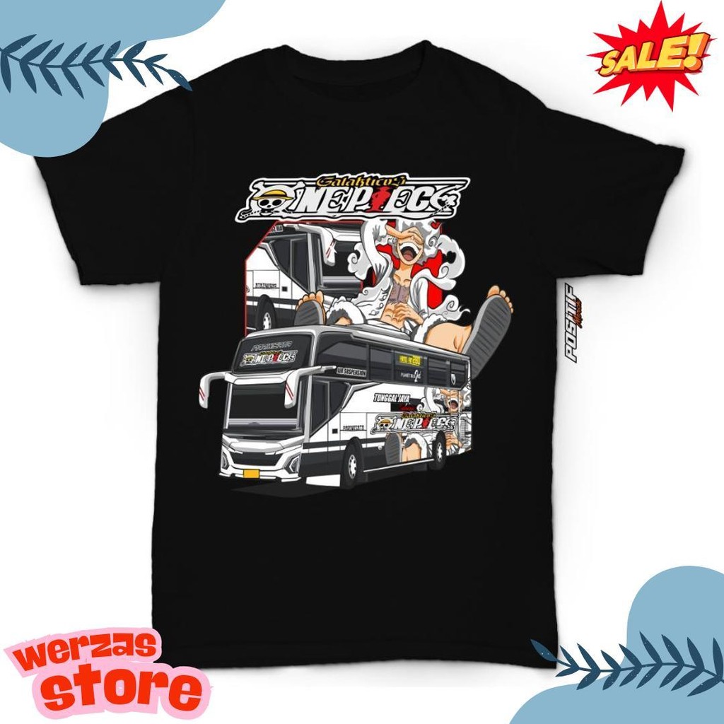 สูงสุด 70% One Piece Bus Kids T-Shirt Bus เสื้อยืด Positive Merch Kids Distro เสื้อยืด