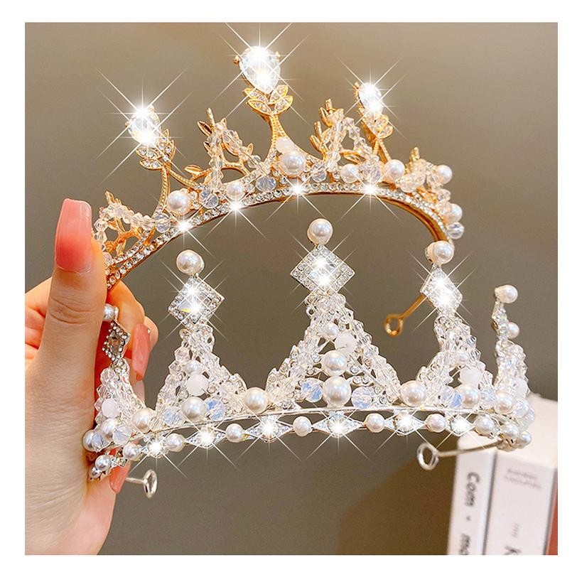 Bf888S พรีเมี่ยมเกาหลีนําเข้าสาวมงกุฎเพชรเพิร์ลเจ้าหญิงวันเกิดงานแต่งงาน Tu-67