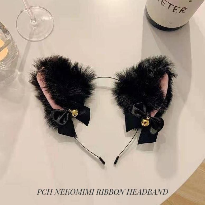 ดีที่สุด - PCH BandO คอสเพลย์ Cat Viral TikTok / Nekomimi Cat Headband Bell / Viral Cat ที่คาดผม!