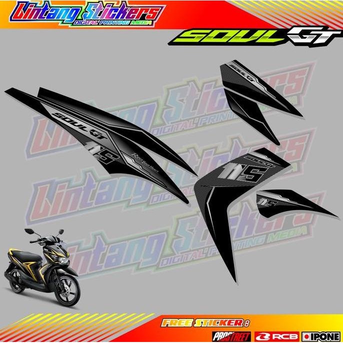 Yamaha Mio Soul Gt 11 Street Variation Striping / Mio Soul Gt 11 Street Motorcycle Variation Sticker