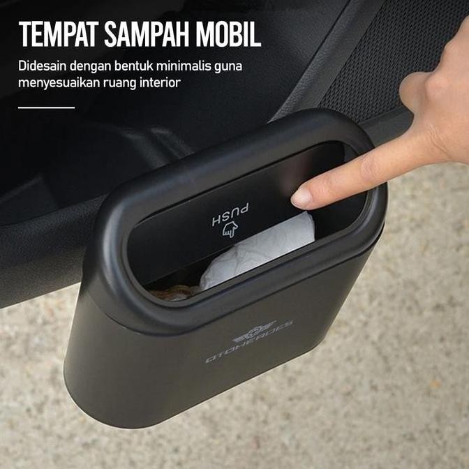 DV101 >> ถังขยะรถยนต์แบบกด - DDE301 - สีดํา
