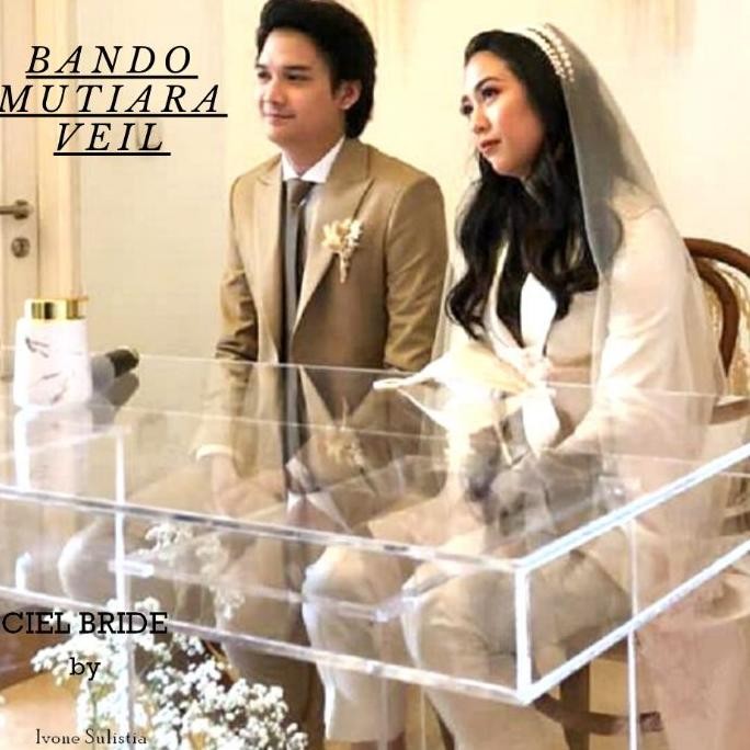 Sherina Wedding Veil Pearl Slayer Pre-Wedding Veil โดย Ciel De