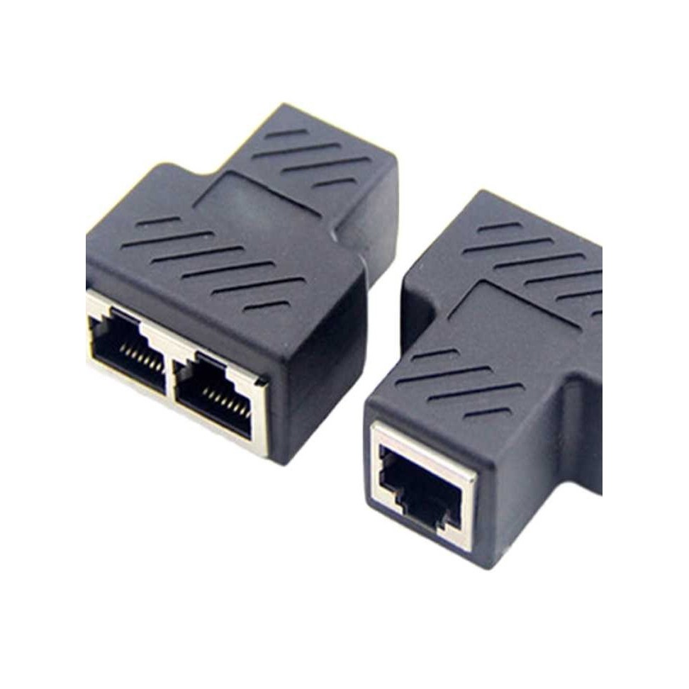 RJ45 LAN Ethernet Network Connector Splitter 1 ถึง 2 / Lan Splitter RJ45 1 ถึง 2 Ethernet สาขา Lan C