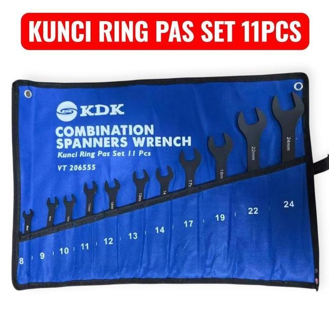 KDK RING WRENCH SET 11PC 8-24 MM COMBINATION WRENCH JAPAN