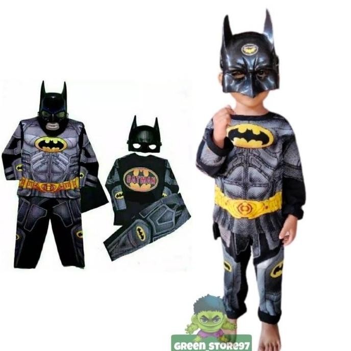 DF284>> BATMAN CHILDRENS COSTUME LONG SLEEVE WINGS ฟรีหน้ากาก
