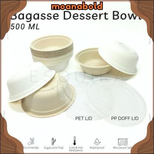 Bagasse Bento Rice Bowl 500 ML BG500