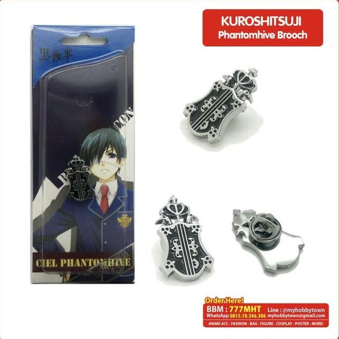 Kuroshitsuji Black Butler Anime Pin - Phantomhieve Butler Sebastian