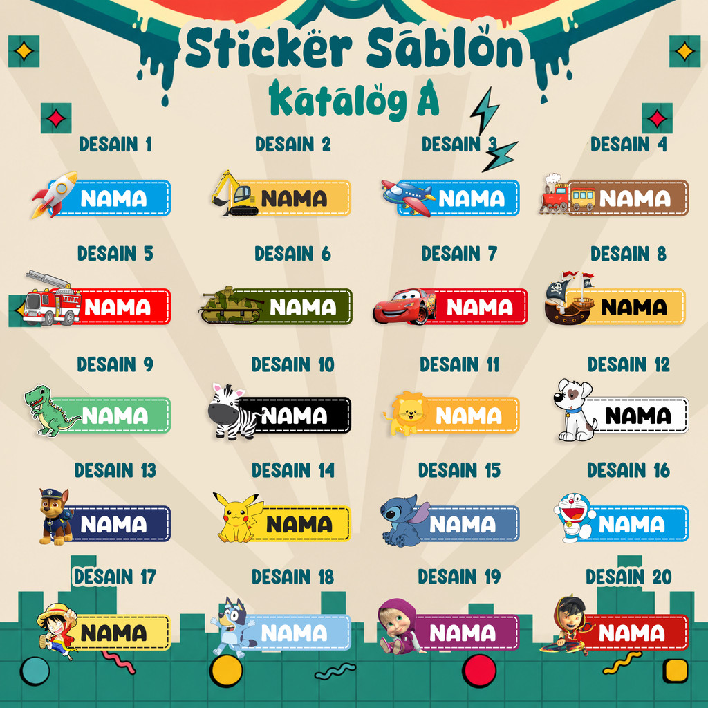เสื้อผ้าที่กําหนดเอง NAME LABEL • IRON-ON LABEL STICKERS สําหรับเสื้อผ้า SCHOOLES SCREEN PRINTING