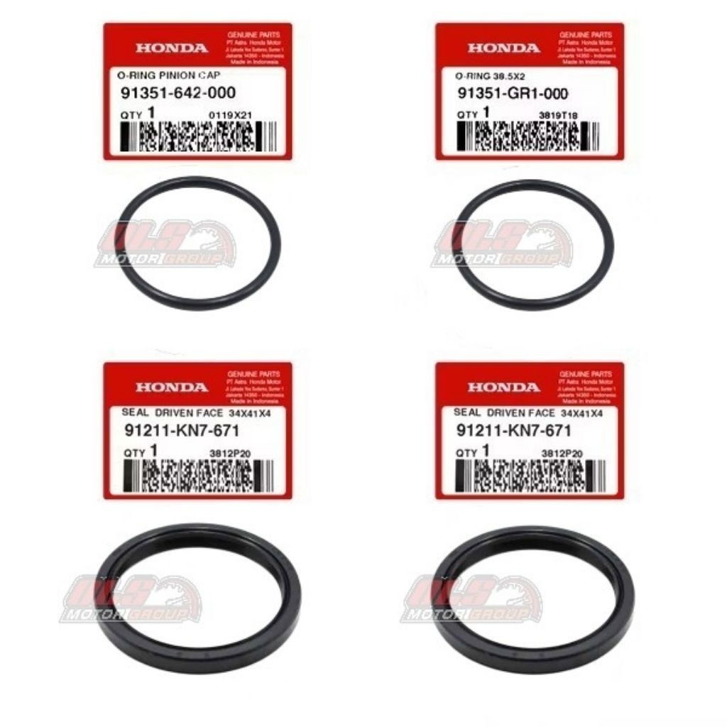 91211-KN7-671 ALM SEAL PULLY SET (CONTENTS 4) - Honda BeAT Scoopy Vario 125 150 FI eSP PCX ADV ของแท