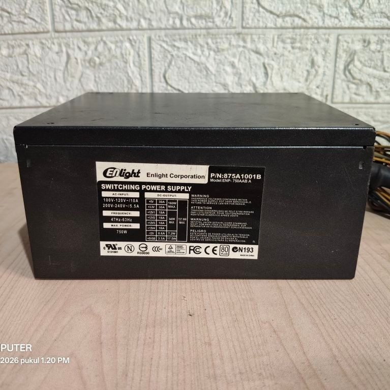 PSU/POWER SUPLAY ENLIGHT 750WATT