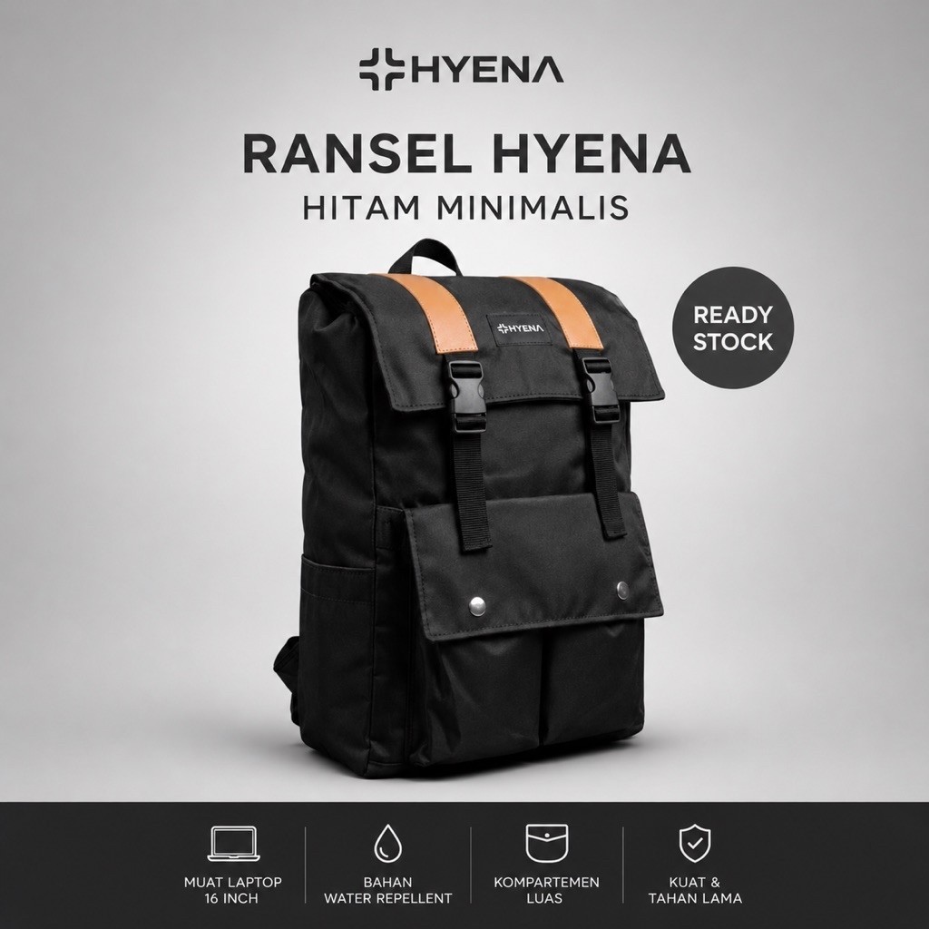 Hyena กระเป๋าเป้สไตล์มินิมอล