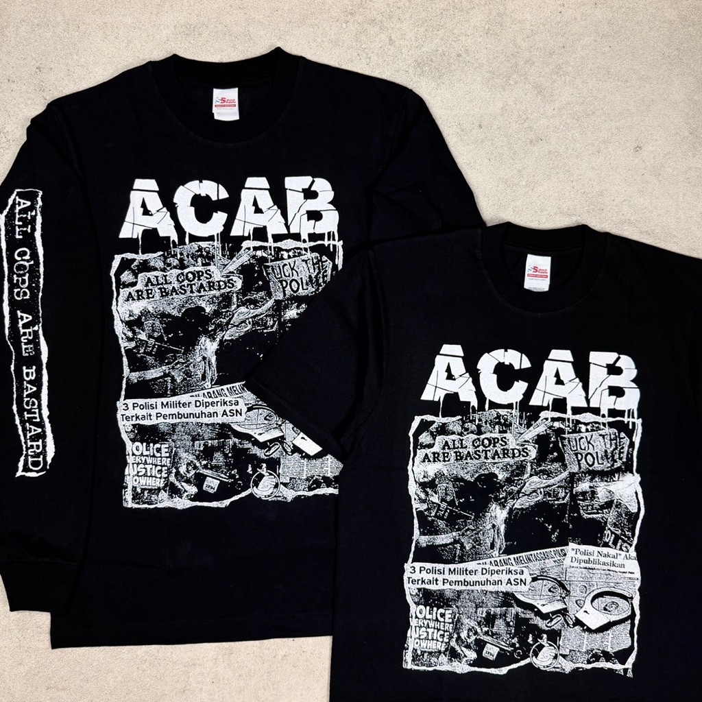 ACAB - 1312 | แขนยาวและเสื้อยืด Black Moones สินค้าต้นฉบับ