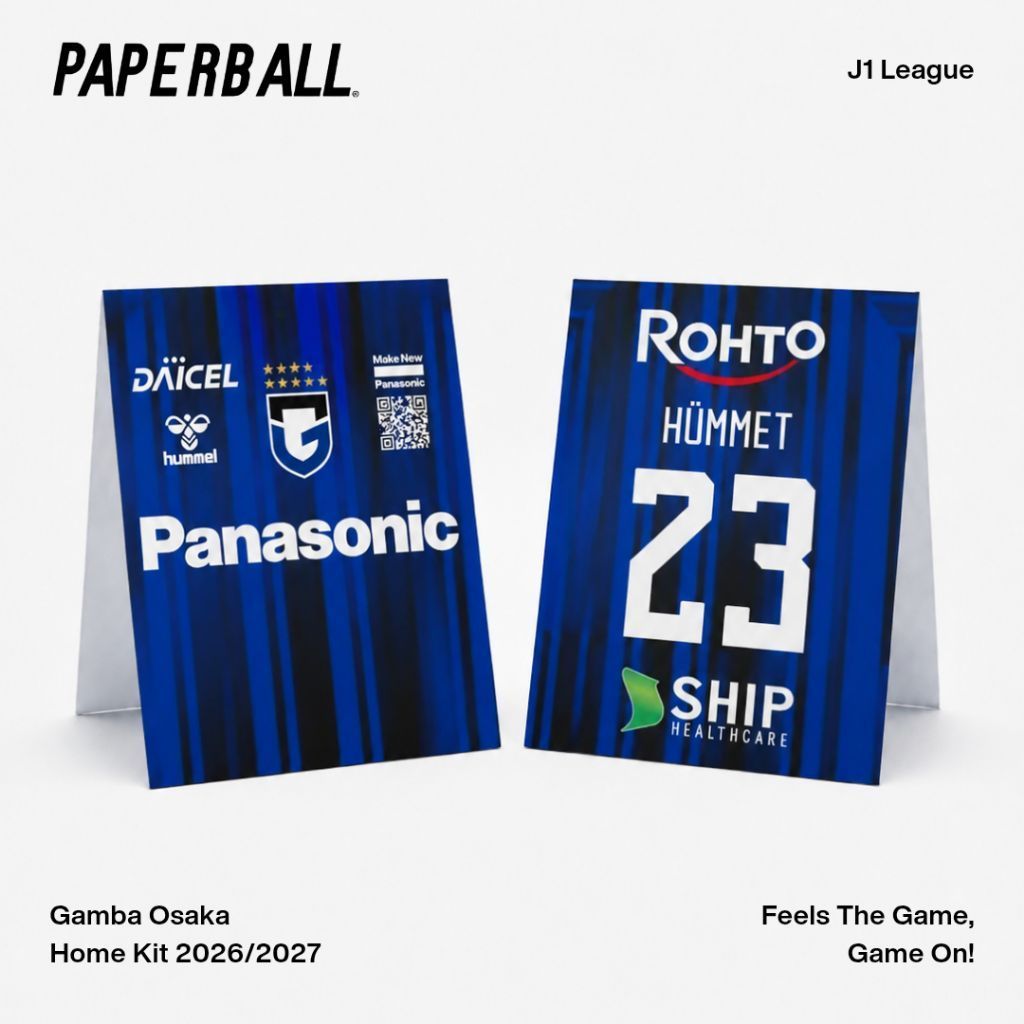 Gamba Osaka 2026/2027 J1 League Japanese League Paperball Football Paper