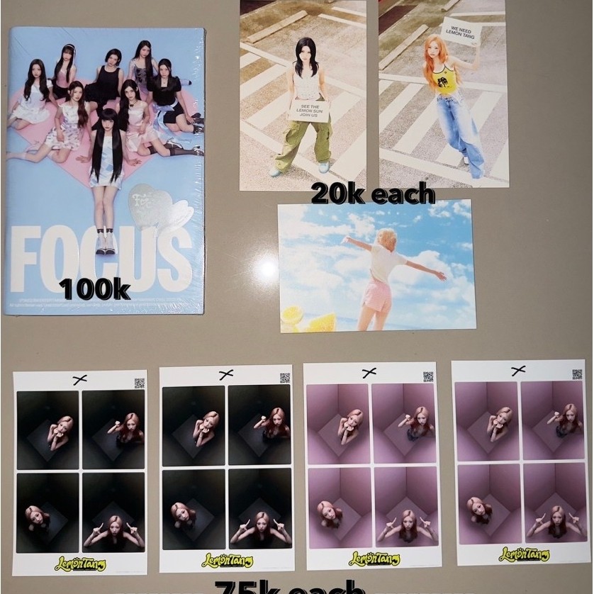 อย่างเป็นทางการ ALBUM POSTACARD 4 ตัด HEARTS2HEARTS FOCUS LEMON TANG DONT LOOK UP CARMEN JIWOO YUHA 