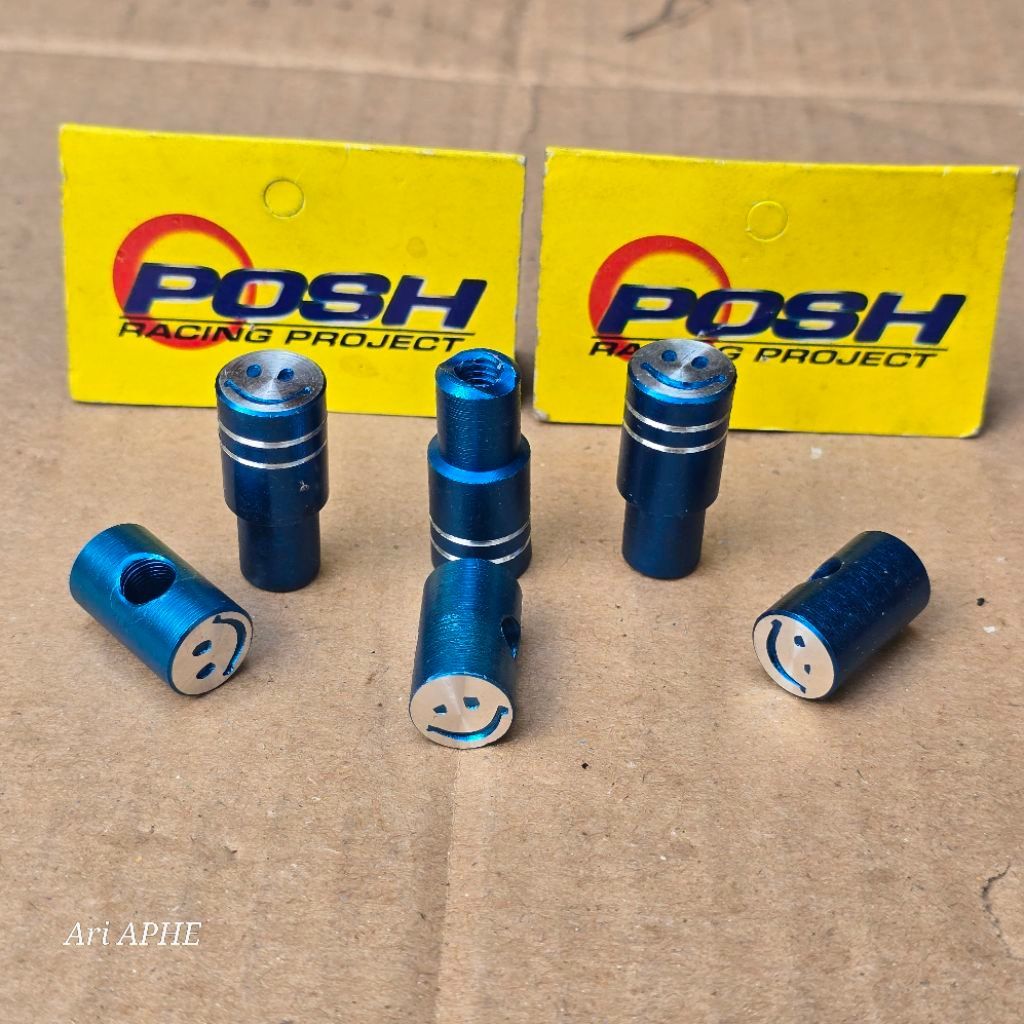 น๊อต+บูช M6 ดรัมเบรกต้นขาการตั้งค่า POSH CNC universal grand supra karisma beat scoopy vario megapro