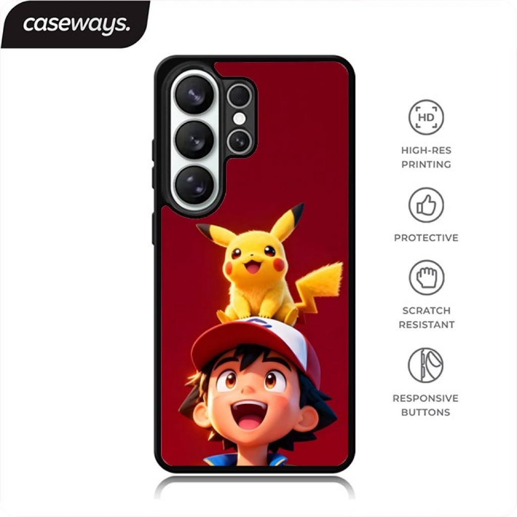 Pikachu - เคส Samsung Galaxy S26 ULTRA S25 FE S24 S23 S22 A57 A56 A55 A54 A37 A36 A35 A27 A26 A25 A1
