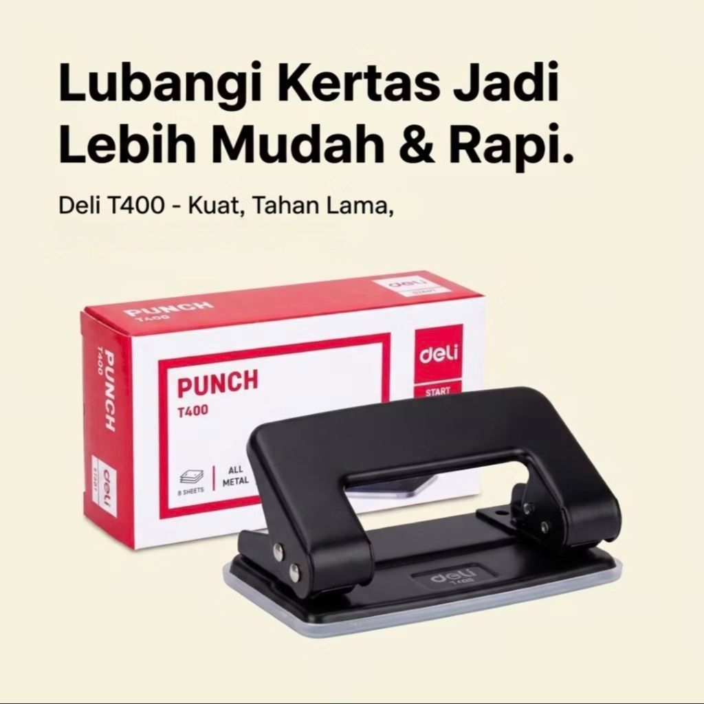 Deli Punch T400 (1 ชิ้น) / T400 paper Punch / Paper Punch