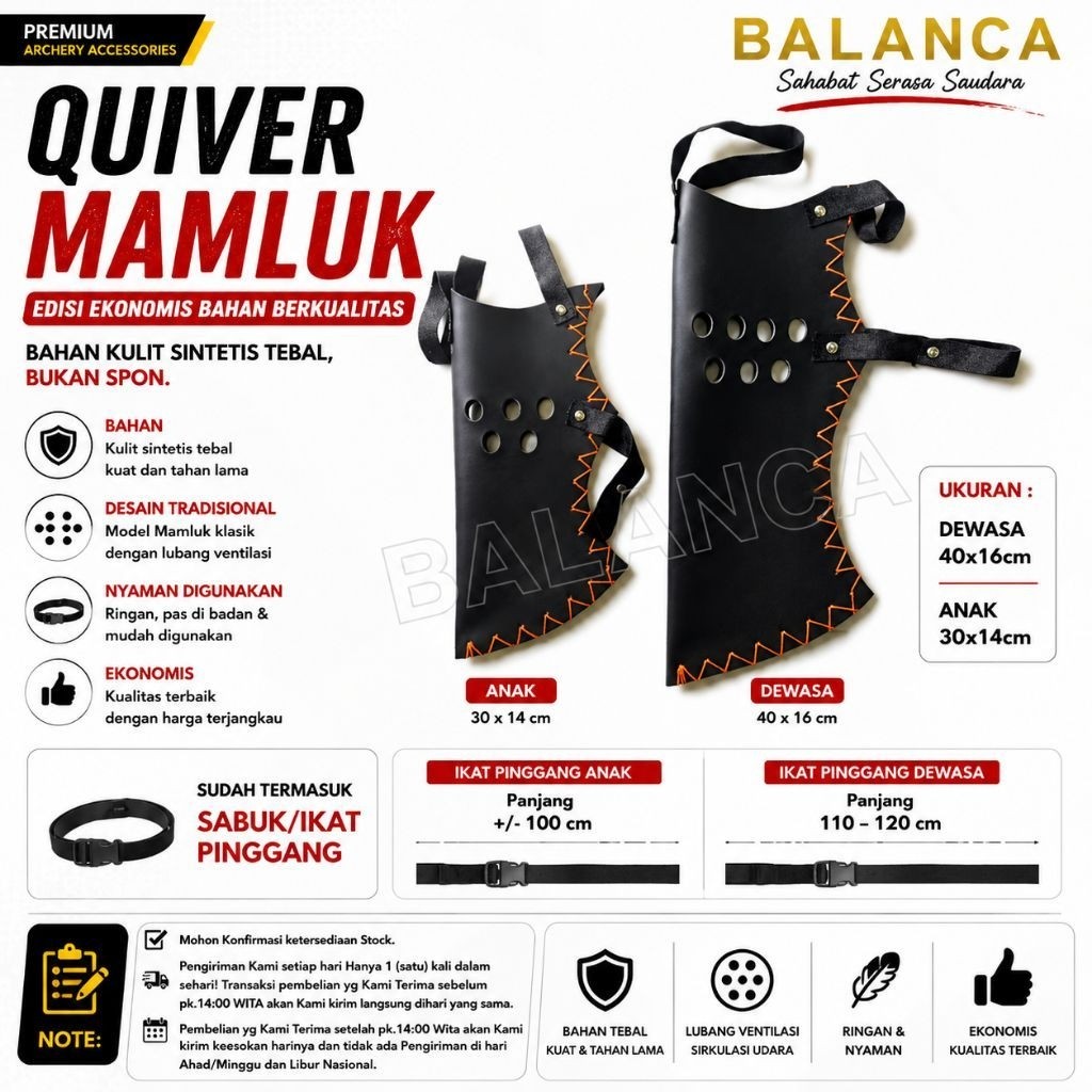 Quiver Mamuk Archery Arrow Bag หนังสังเคราะห์รุ่นประหยัดสําหรับเด็กและผู้ใหญ่