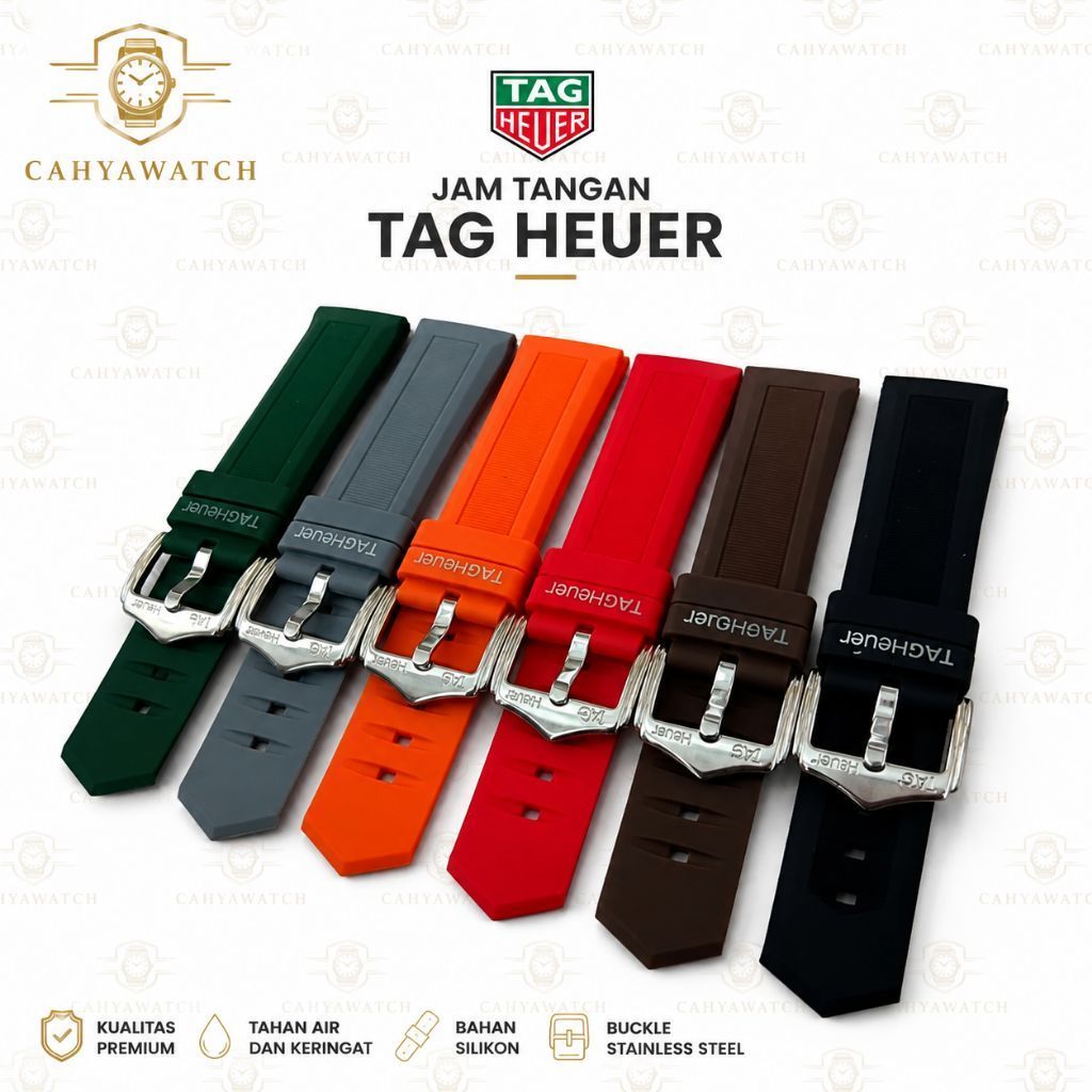 TAG Heuer Rubber Buckle Stainless Steel Watch Strap Tag Heuer