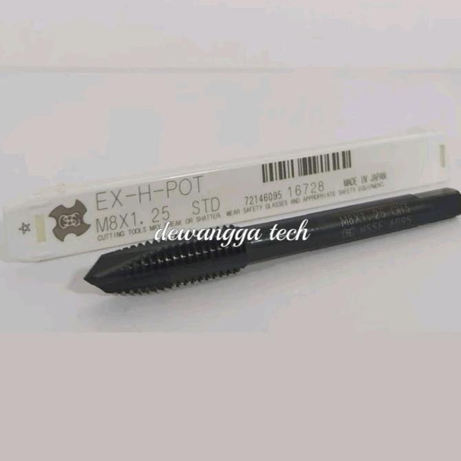 OSG m8x1.25 po tap m8 X 1.25 ต๊าปเกลียวปลายแหลม m 8 X 1 . 25