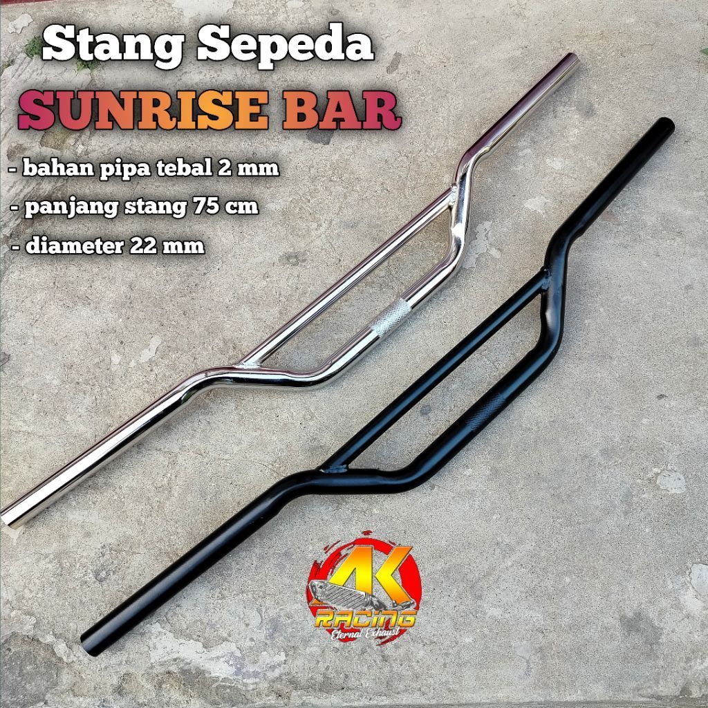 Sunrise Bar Handlebar Sunrise MTB BMX Federal Commuter จักรยาน fixie Minivelo Sunrise Handlebar