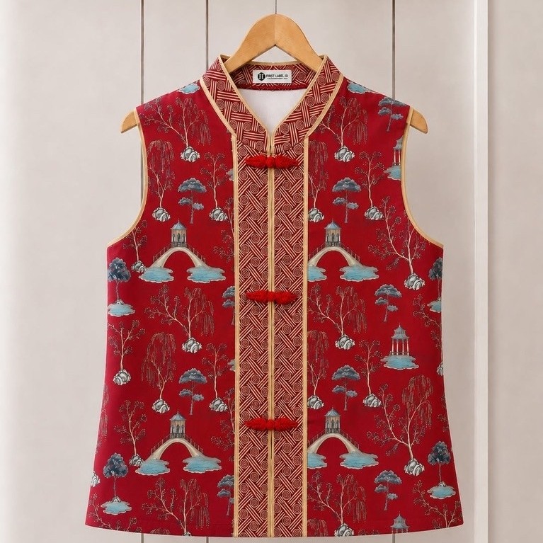 FANG HUA TOP/เสื้อผ้าปีใหม่จีน/เสื้อผ้าซินเซีย/CHEONGSAM/QIPAO TOP