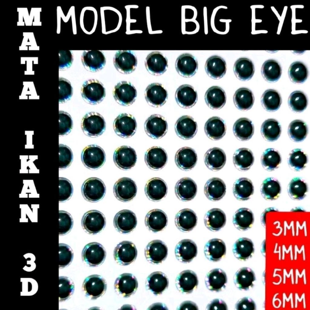 MATA 3D Fish Eye Big Eye รุ่น Jig Eye Sticker และเหยื่อล่อเหยื่อ