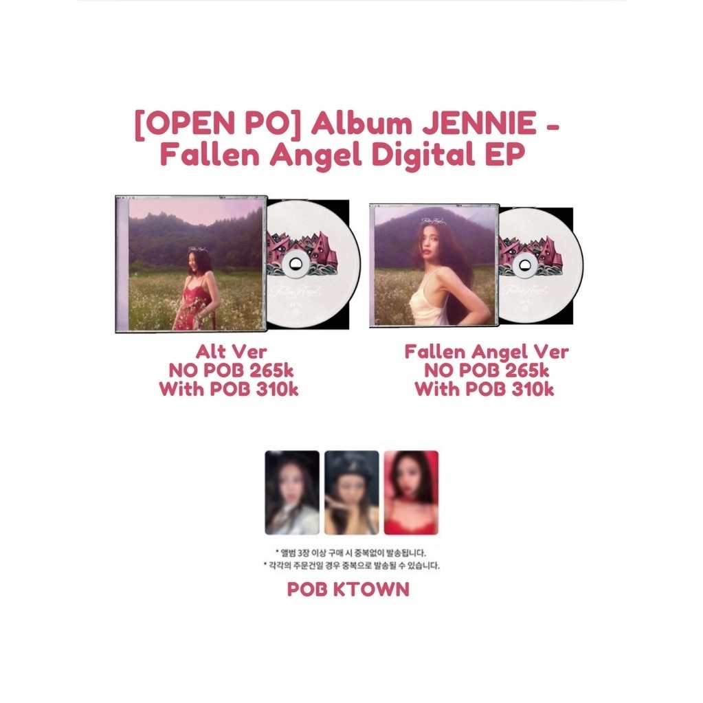 [PO] Jennie Fallen Angel Digital Ep Alt / Fallen Angel อัลบั้ม ver