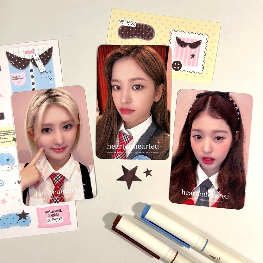 Hearteuhearteu [READY STOCK] IVE Jang Wonyoung, Ahn Yujin, Kim Gaeul Official Photocard จาก POB Moke
