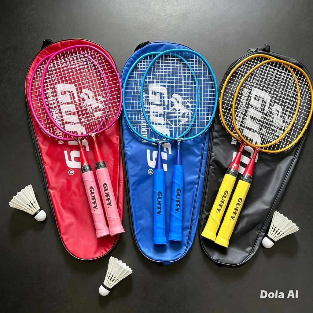 MINI BADMINTON CKET 3-8 ปี | CHILDRENS HAMPERS PACKAGE COMPLETE PACKAGE 2PCS CKET + BAG + 2 FEATHER 