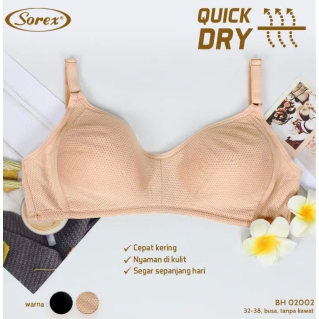 Sorek Bra 02002 Quick Dry ไซส์ 34/36 Cup B ไม่มีลวด