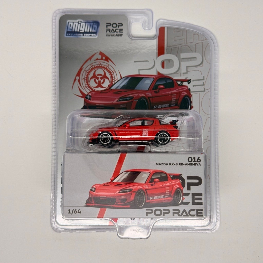 Pop Race x Enigma Blister PRE016 - Mazda RX8 RE Amemiya Orange