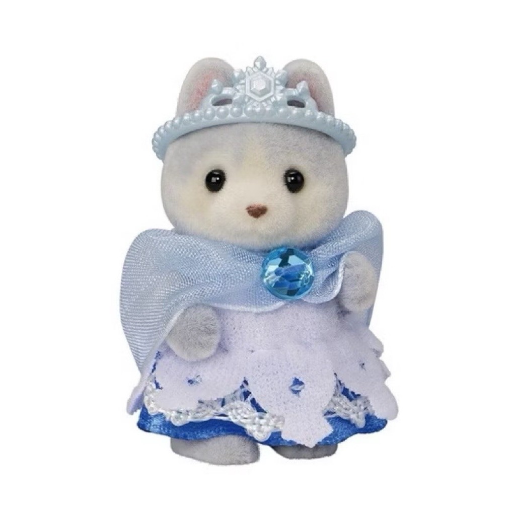 (ใหม่ Sylvanian Families Yumeiro Baby Princess (Husky Snow Princess) | แท็กสติกเกอร์เพ้นท์เล็บ