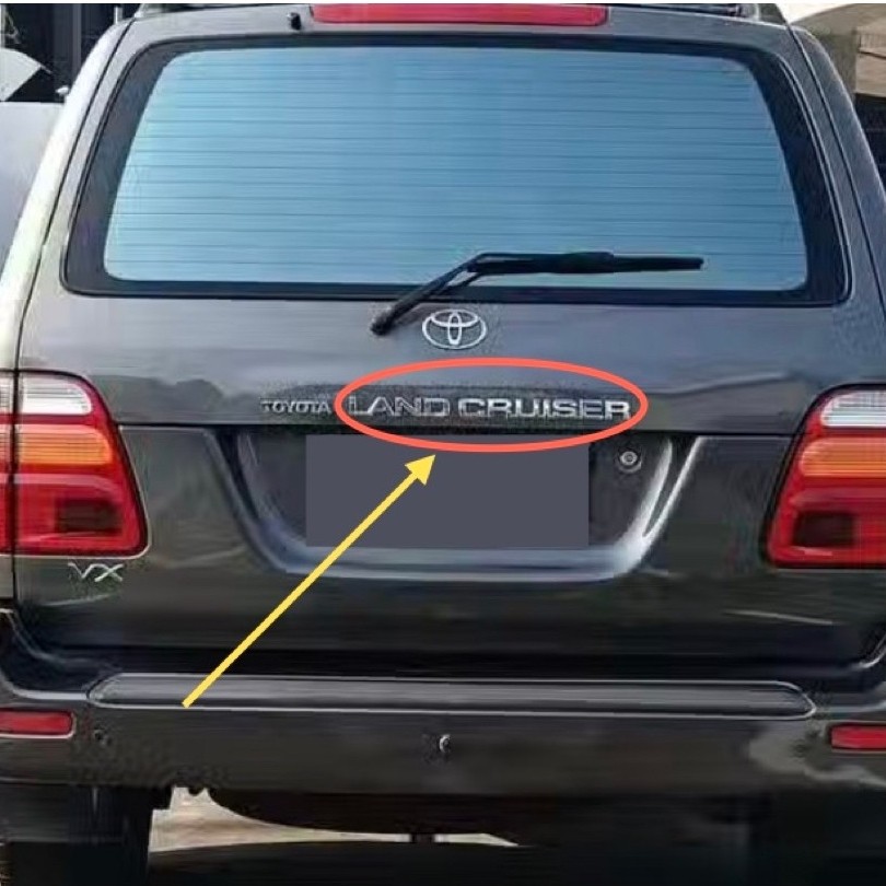 สัญลักษณ์เขียน LAND CRUISER สําหรับท้ายรถ VX100