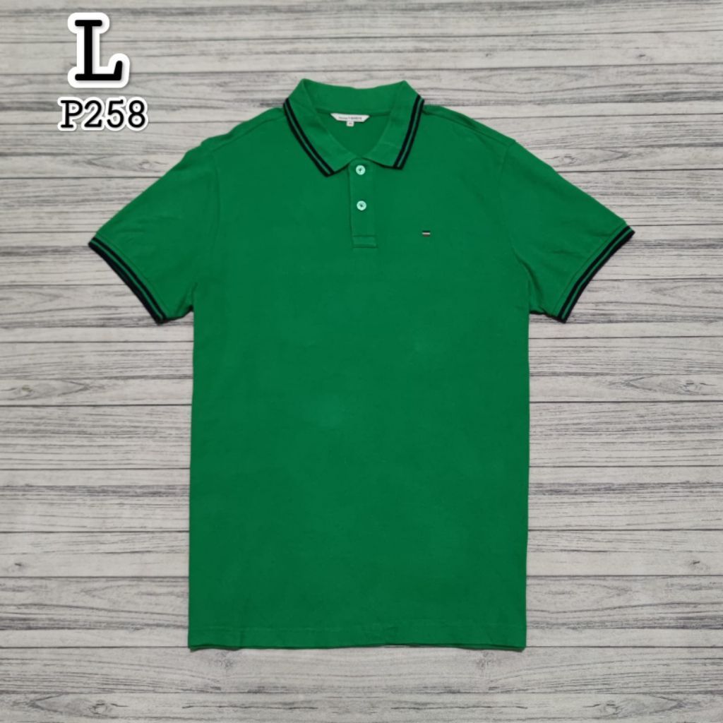 HIJAU เสื้อโปโลสีเขียว Polham