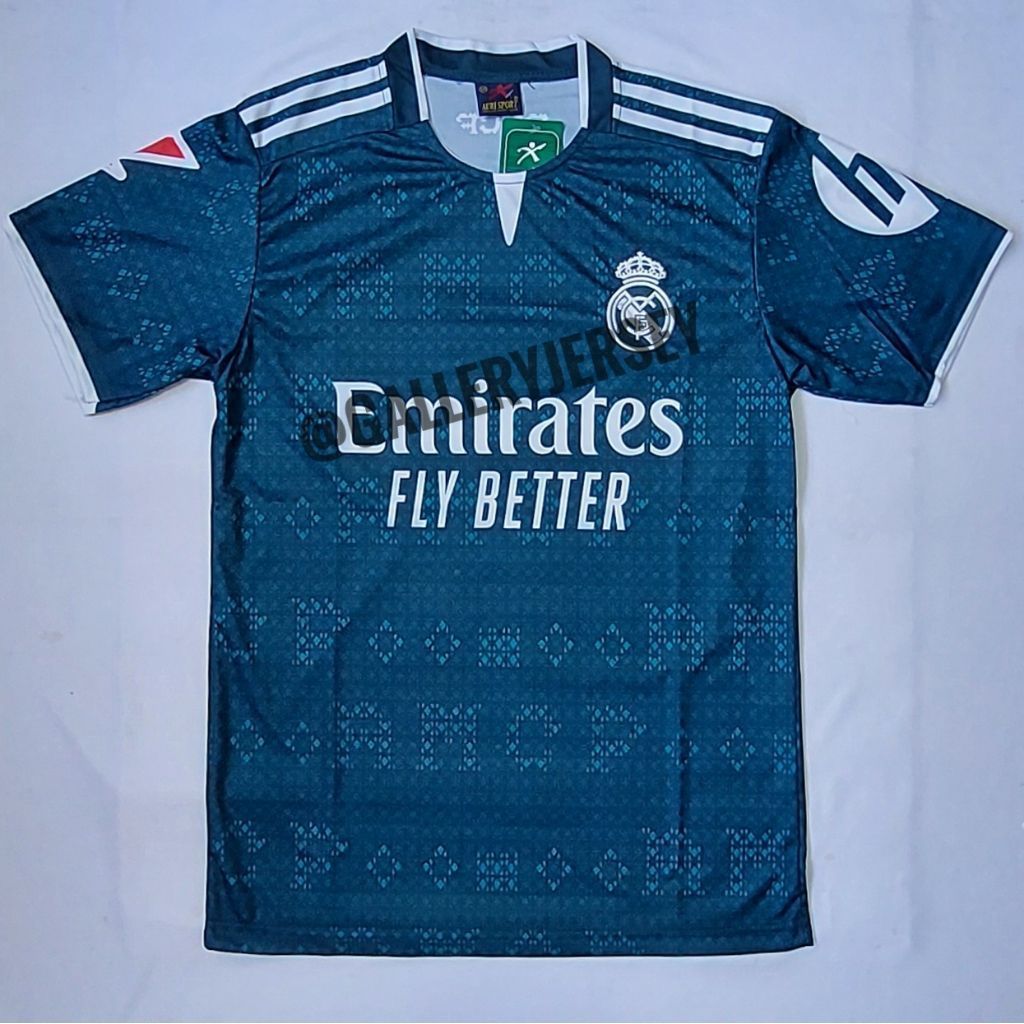 REAL MADRID AWAY JERSEY NAVY ผู้ใหญ่พิมพ์ MADRID เสื้อฟุตบอล NAVY AWAY ผู้ใหญ่พิมพ์ MADRID FOOTBALL 