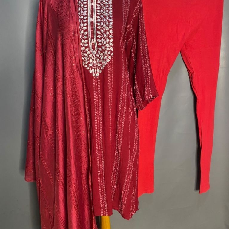 Kurti Set Maroon Preloved