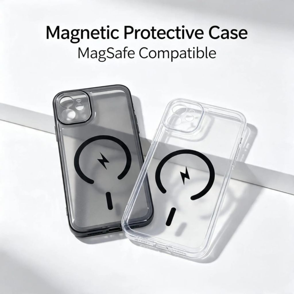 Silicone Space Tpu Vivo V29 5G SoftCase Clear Black Custom Sticker Motif Magsafe Petir