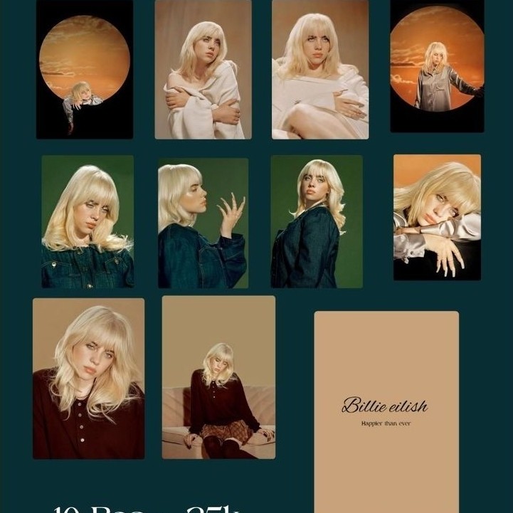 Billie Eilish Photo Card Pack Happier Than Ever