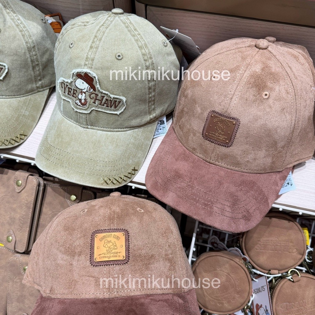 MINISO SNOOPY COWBOY BASEBALL CAP SNOOPY COWBOY BALLCAP SNOOPY COWBOY PEANUTS OLAF CHARLIE BROWN FRA