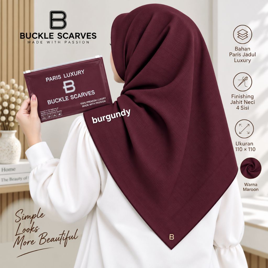 PARIS JADU PREMIUM AZARA BUCKLE 4 ด้าน (แถมกระเป๋าและโลโก้ B)