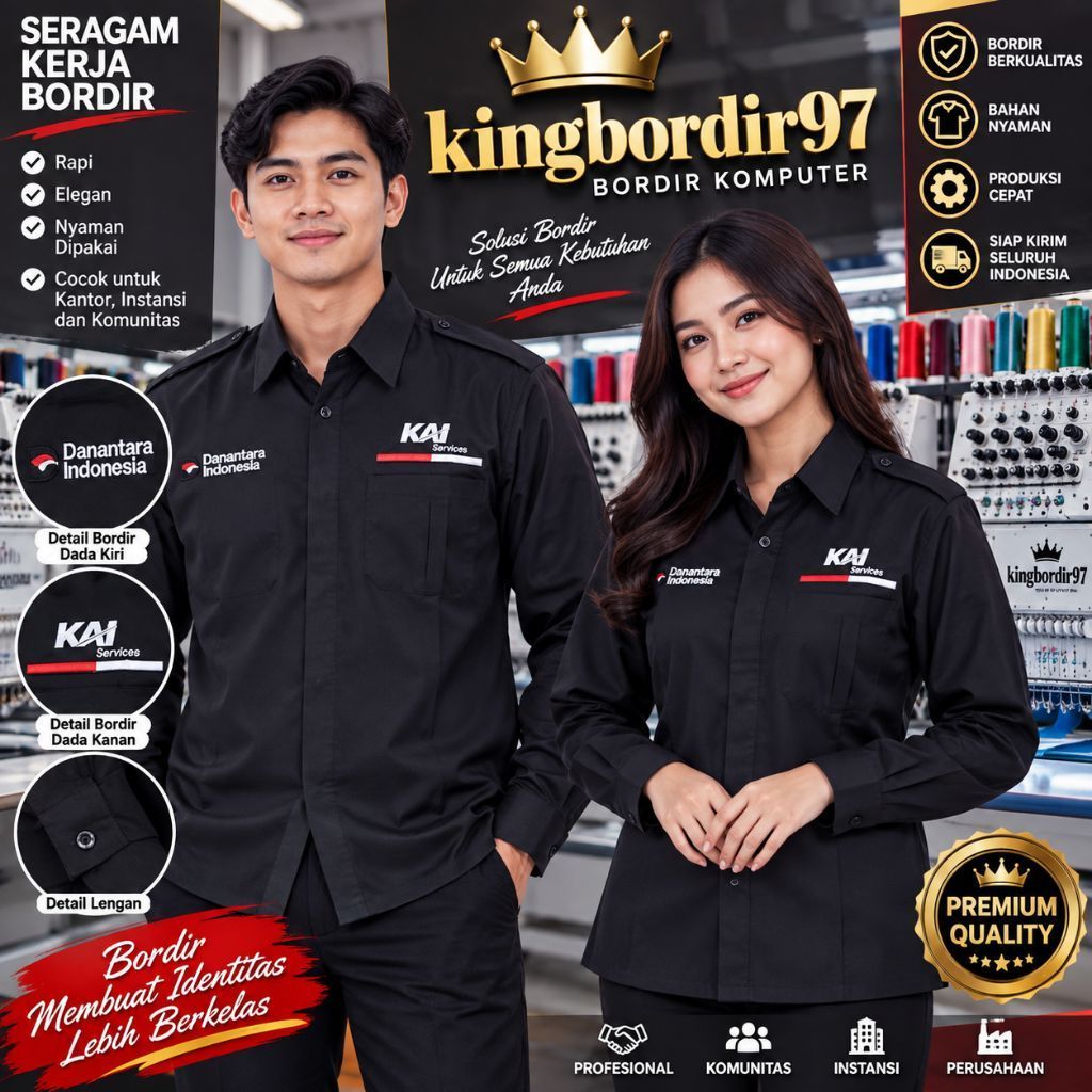 KEMEJA Ready Danantara KAI Shirt/KAI Uniform Top/KAI K1 Pdh Shirt