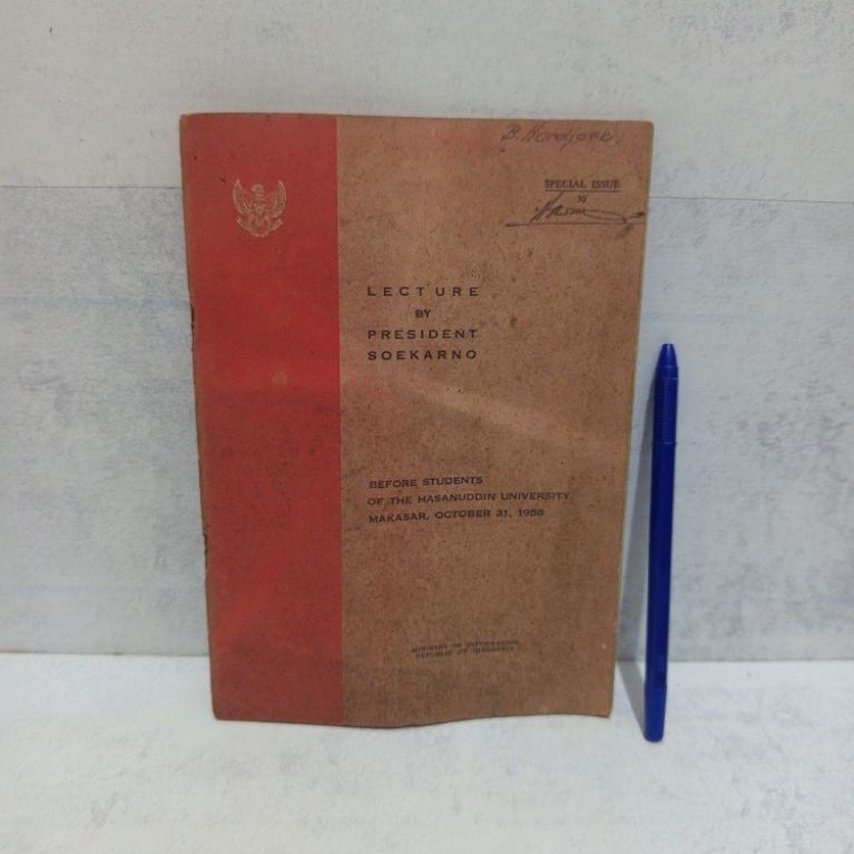 LETE BY PRESIDENT SOKARNO: การตั้งค่าที่ HASANDDIN UNIVERSITY MAAKSR, OCTOBER31. 1958
