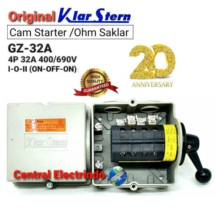 Ohm Switch 4P Gz 32A I-0-Ii Klarstren.