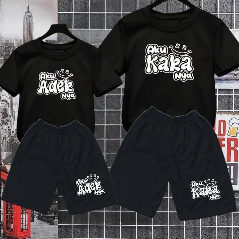 Xtra ชุดเสื้อยืดเด็ก Unisex Kaka Adek (แยกจําหน่าย) อายุ 1-10 ปี Dfs_Shop Zai-2530