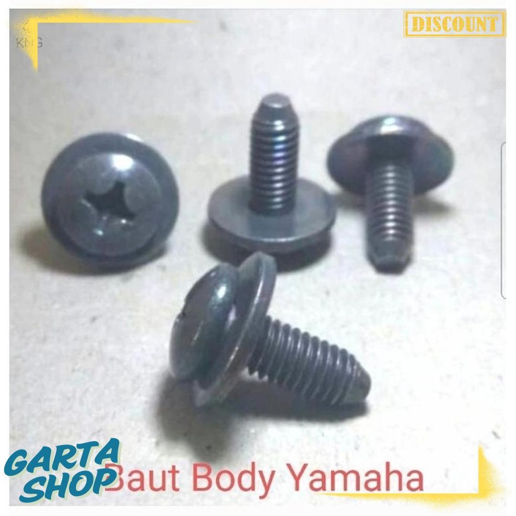 Yamaha Mio Vega R Jupiter M6X16 Motorcycle Body Cover Bolt ไขควง Plus 1 ชิ้น