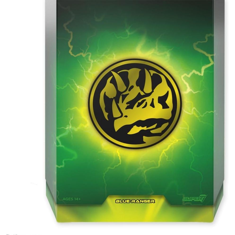 SUPER7 MIGHTY MORPHIN POWER RANGERS สุดยอด! WAVE 3 - BLUE RANGER ACTIONFIGUR ต้นฉบับ