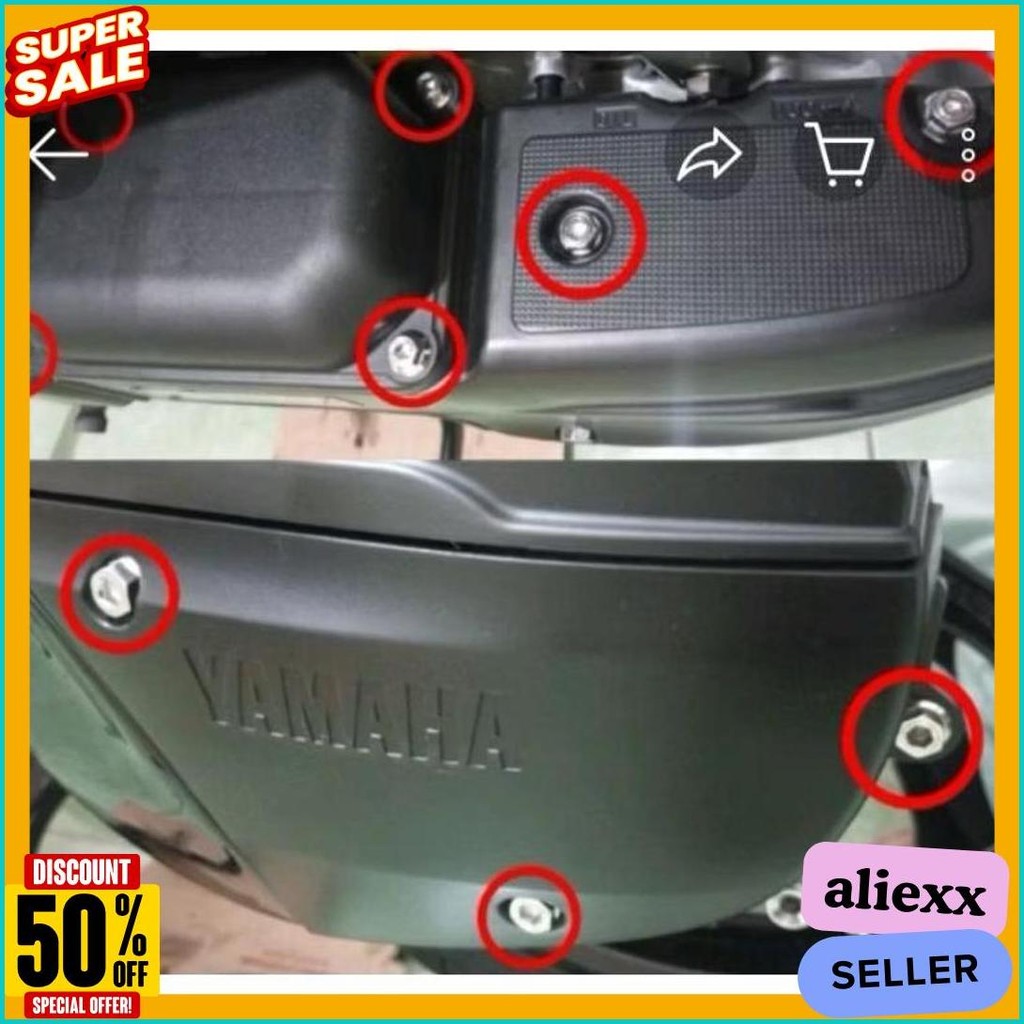 Mio Sporty Steanleest Cvt Cover Bolt 2 Keys Heng Thailand (เนื้อหา 9 ชิ้น)