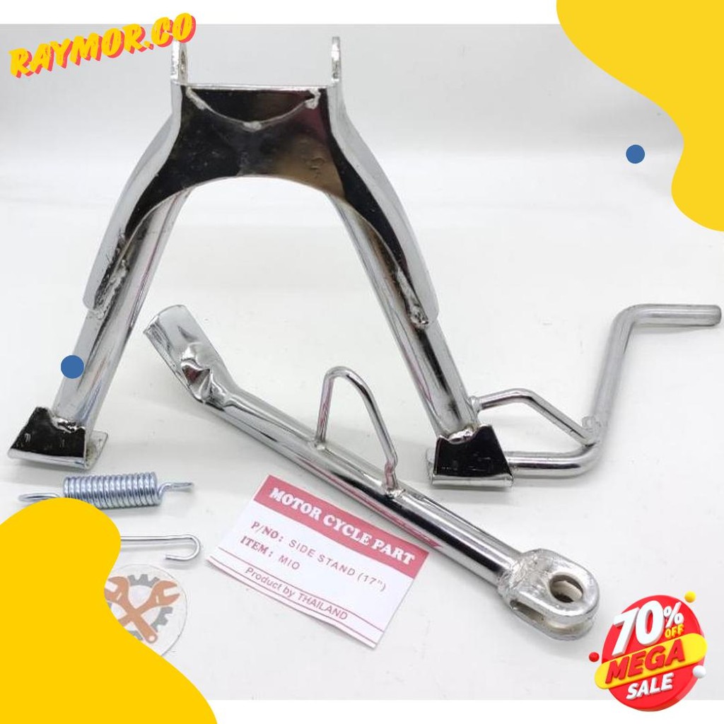 Again Nih Center Stand Ring 17 + ขาตั้งด้านข้าง Ring17 Universal Mio Smile Mio Sporty Mio Soul คาร์บ