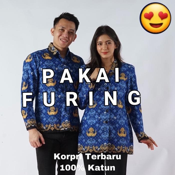 MFS Batik Korpri ซับคอสีดํา LATEST KORPRI BATIK